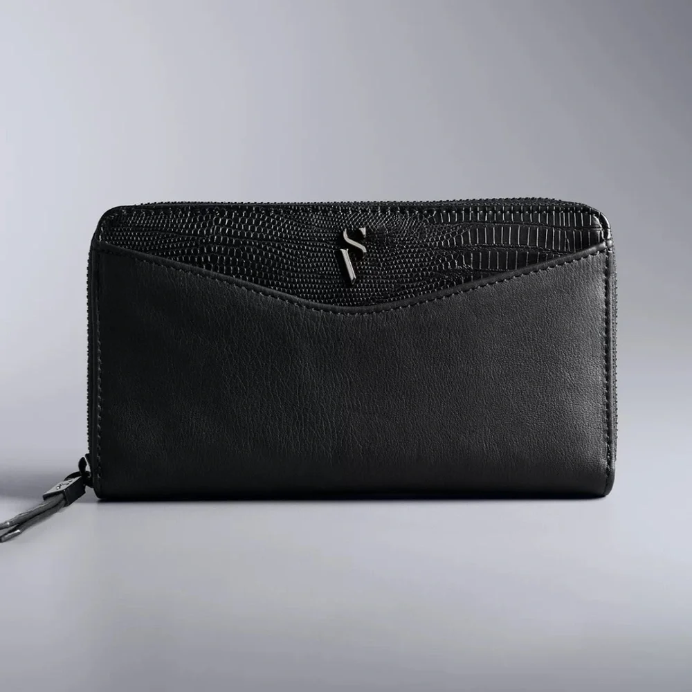 Simply Vera Vera Wang Signature Black Wallet‎